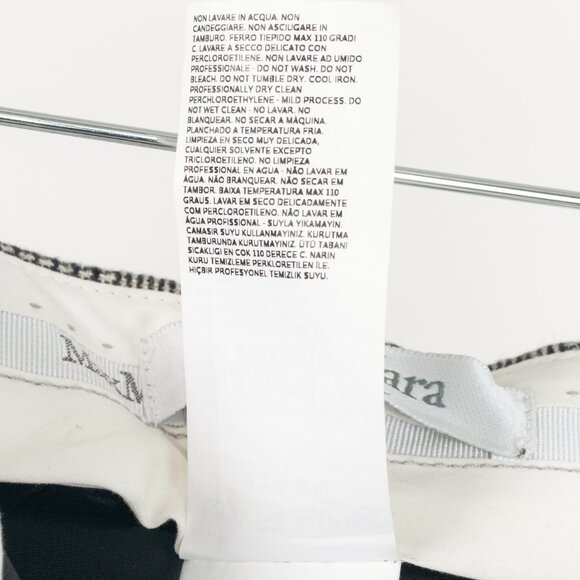 Max Mara Sfilata Pamir "Black" Glen-Plaid Wool Midi Pencil Skirt - Picture 9 of 12